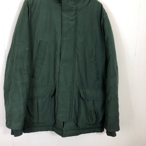 Gap Cold Control Max Modern Green Parka Jacket Sz M - Picture 4 of 13